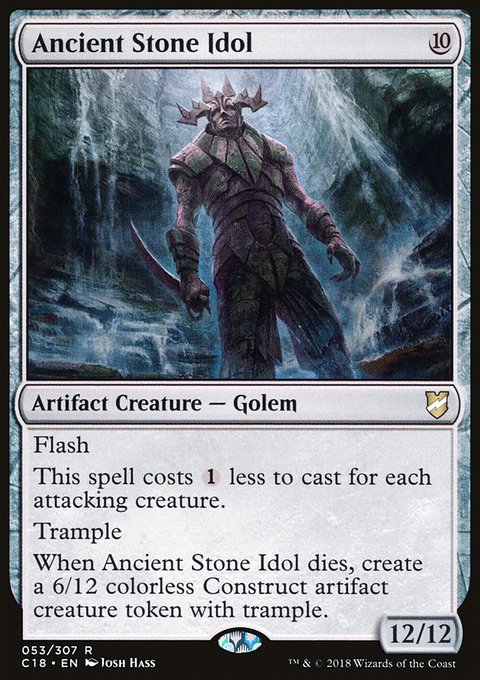 Ancient Stone Idol, Commander 2018 #53, Magic: The Gathering card