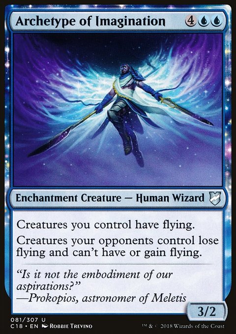 Archetype of Imagination, Commander 2018 #81, Magic: The Gathering card