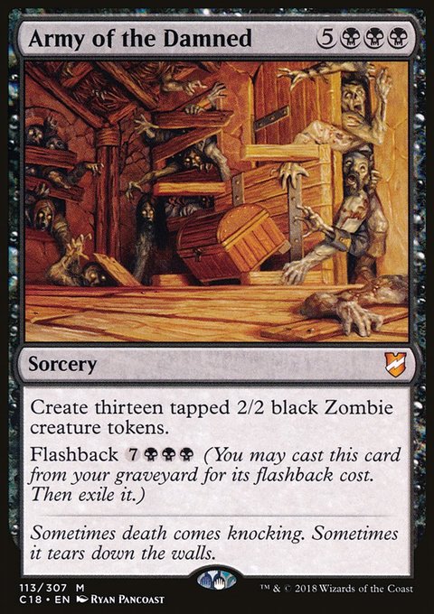 Army of the Damned, Commander 2018 #113, Magic: The Gathering card