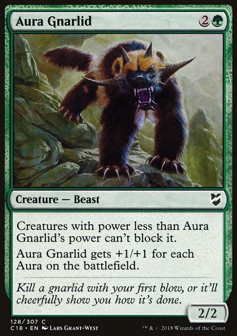 Aura Gnarlid, Commander 2018 #128, Magic: The Gathering card
