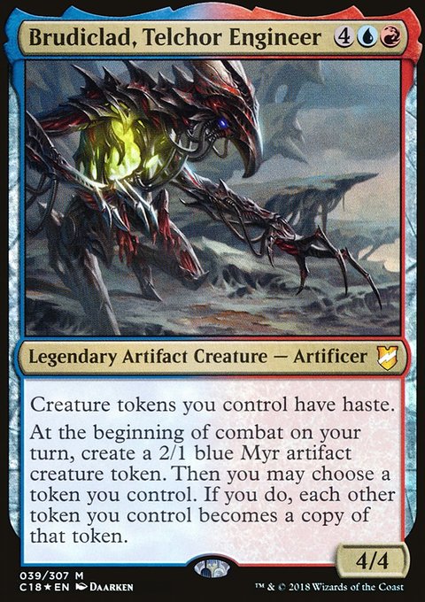 Brudiclad, Telchor Engineer, Commander 2018 #39, Magic: The Gathering card