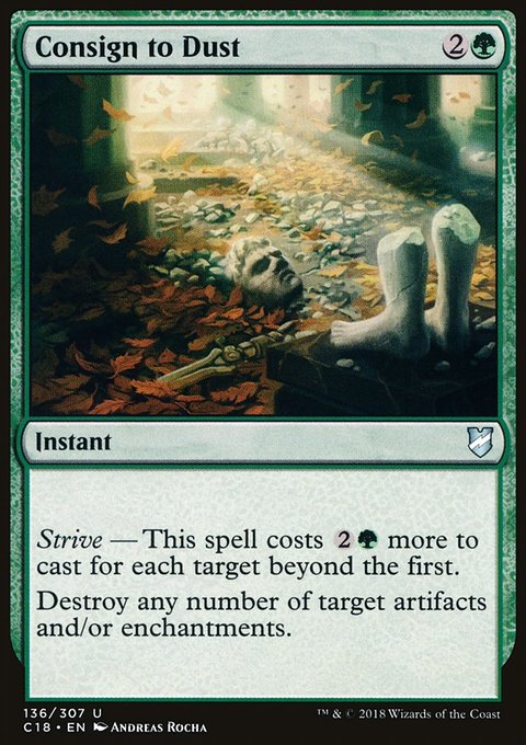 Consign to Dust, Commander 2018 #136, Magic: The Gathering card