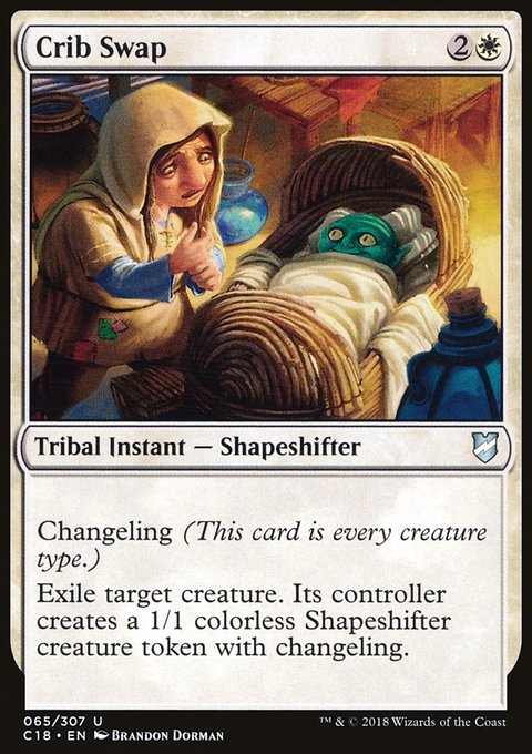Crib Swap, Commander 2018 #65, Magic: The Gathering card