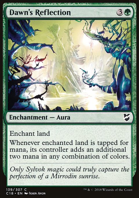 Dawn's Reflection, Commander 2018 #139, Magic: The Gathering card