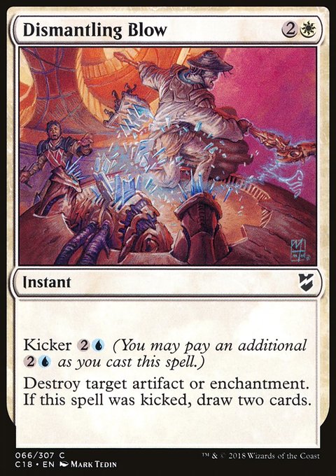 Dismantling Blow, Commander 2018 #66, Magic: The Gathering card