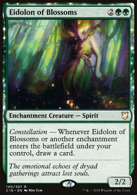 Eidolon of Blossoms, Commander 2018 #140, Magic: The Gathering card