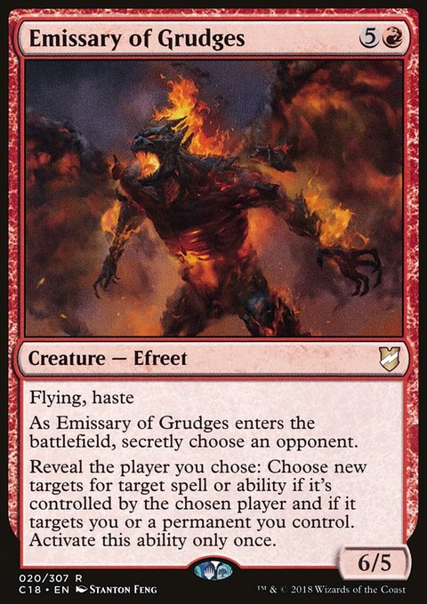 Emissary of Grudges, Commander 2018 #20, Magic: The Gathering card