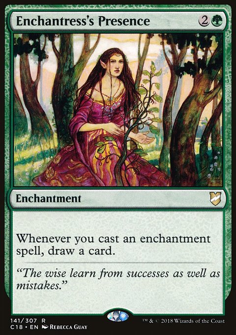 Enchantress's Presence, Commander 2018 #141, Magic: The Gathering card