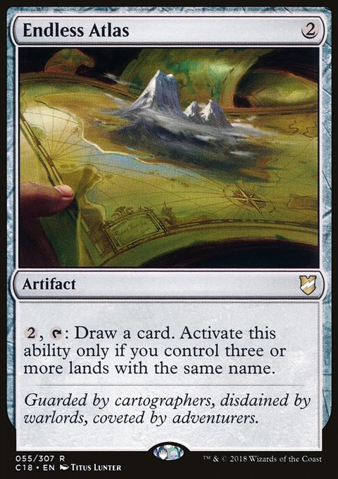 Endless Atlas, Commander 2018 #55, Magic: The Gathering card