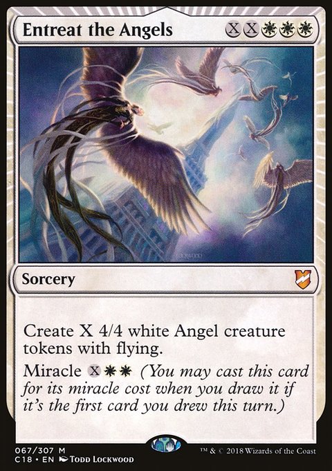 Entreat the Angels, Commander 2018 #67, Magic: The Gathering card