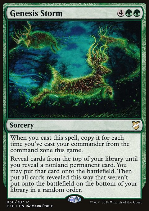 Genesis Storm, Commander 2018 #30, Magic: The Gathering card