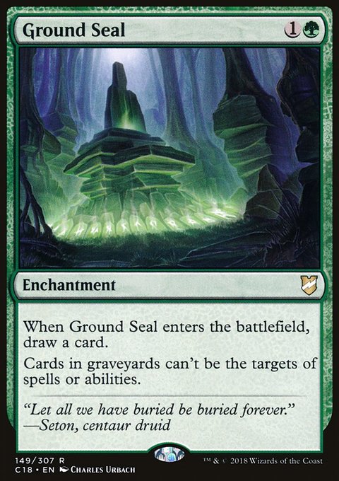 Ground Seal, Commander 2018 #149, Magic: The Gathering card