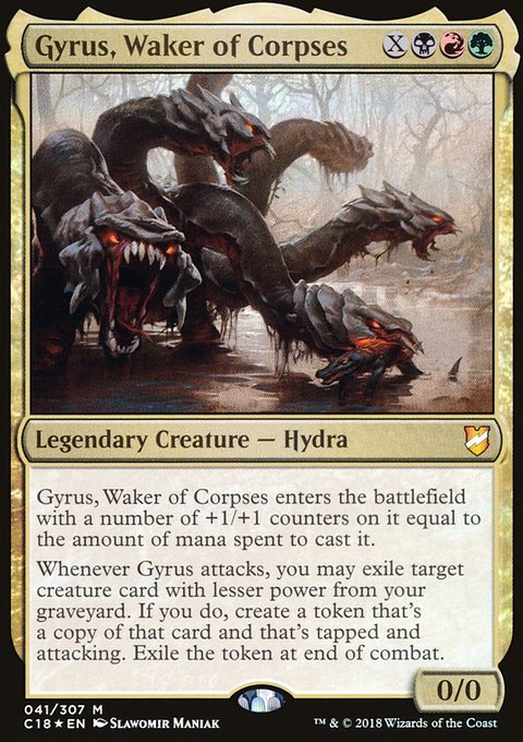 Gyrus, Waker of Corpses, Commander 2018 #41, Magic: The Gathering card