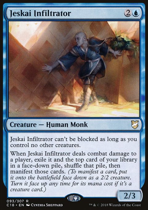 Jeskai Infiltrator, Commander 2018 #93, Magic: The Gathering card
