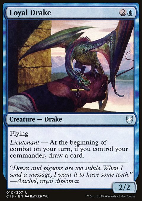 Loyal Drake, Commander 2018 #10, Magic: The Gathering card
