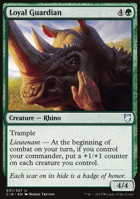Loyal Guardian, Commander 2018 #31, Magic: The Gathering card