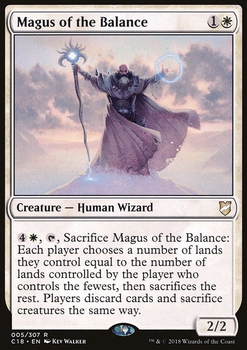 Magus of the Balance, Commander 2018 #5, Magic: The Gathering card