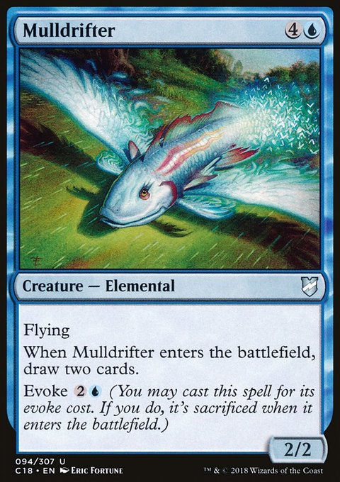 Mulldrifter, Commander 2018 #94, Magic: The Gathering card