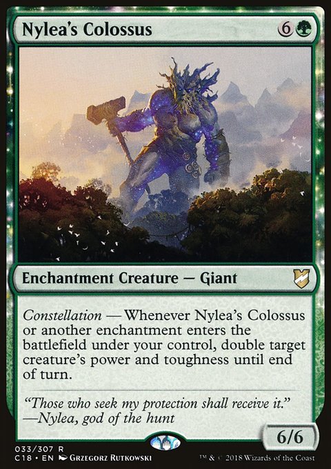 Nylea's Colossus, Commander 2018 #33, Magic: The Gathering card