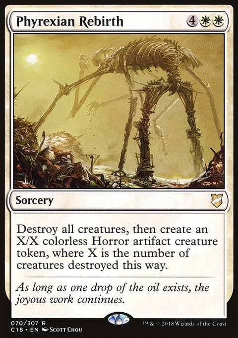 Phyrexian Rebirth, Commander 2018 #70, Magic: The Gathering card