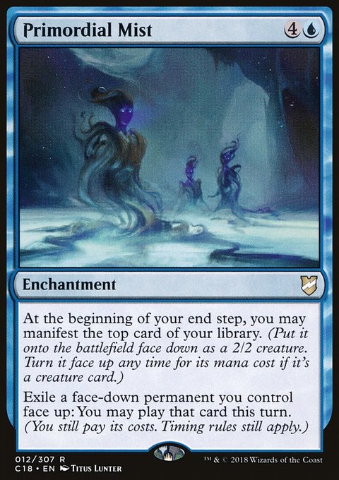 Primordial Mist, Commander 2018 #12, Magic: The Gathering card