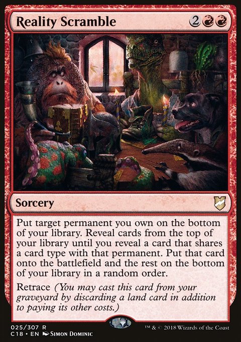 Reality Scramble, Commander 2018 #25, Magic: The Gathering card