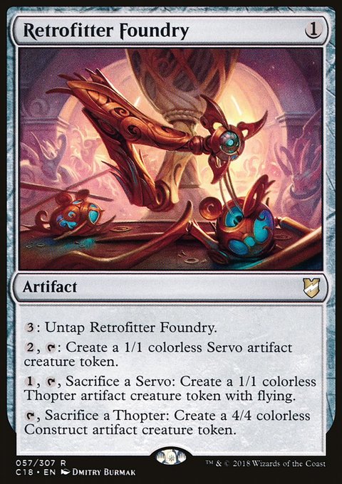Retrofitter Foundry, Commander 2018 #57, Magic: The Gathering card