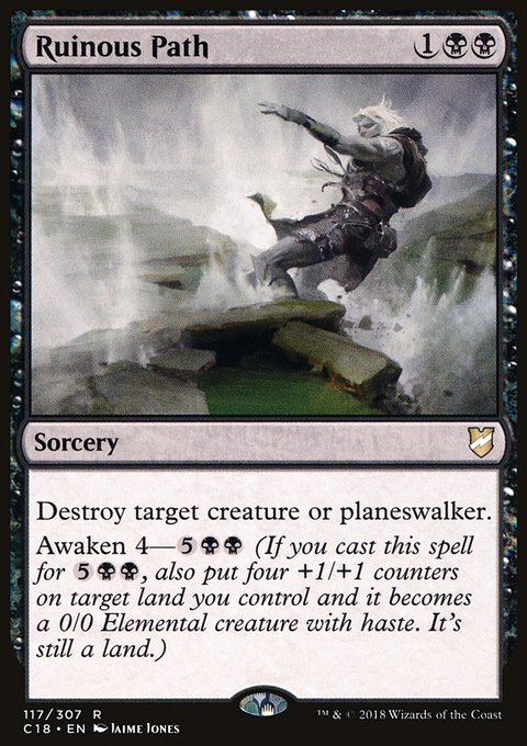 Ruinous Path, Commander 2018 #117, Magic: The Gathering card