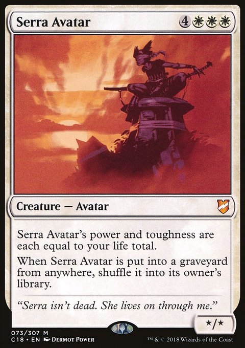 Serra Avatar, Commander 2018 #73, Magic: The Gathering card