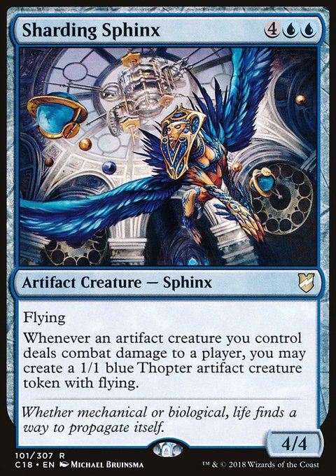 Sharding Sphinx, Commander 2018 #101, Magic: The Gathering card