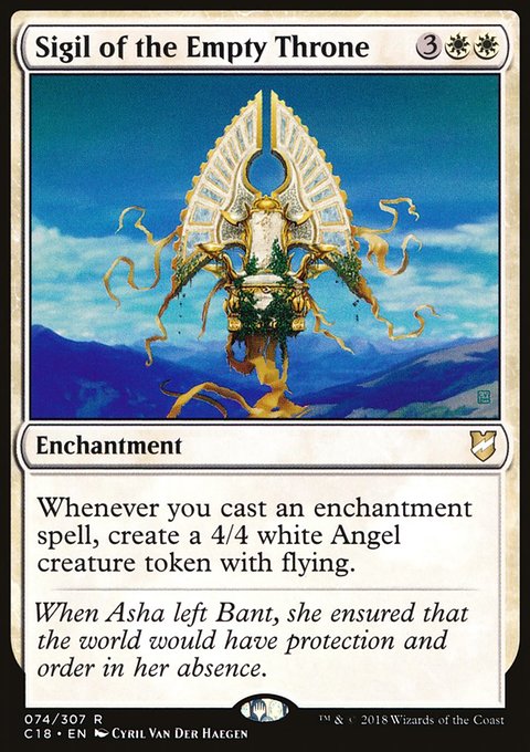Sigil of the Empty Throne, Commander 2018 #74, Magic: The Gathering card