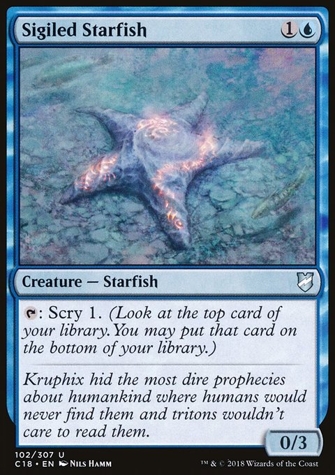 Sigiled Starfish, Commander 2018 #102, Magic: The Gathering card