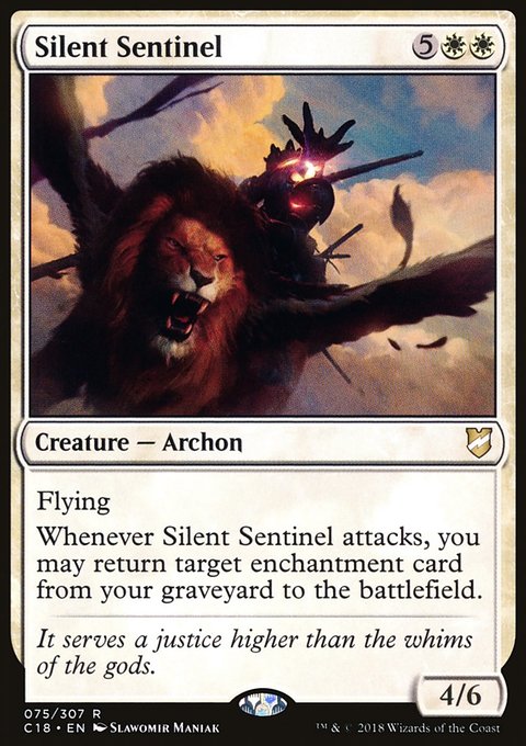 Silent Sentinel, Commander 2018 #75, Magic: The Gathering card