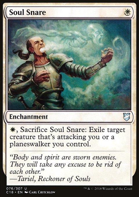 Soul Snare, Commander 2018 #76, Magic: The Gathering card