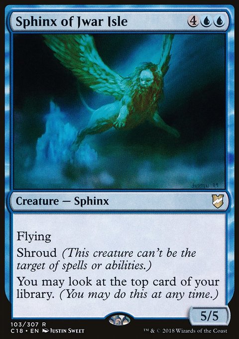 Sphinx of Jwar Isle, Commander 2018 #103, Magic: The Gathering card