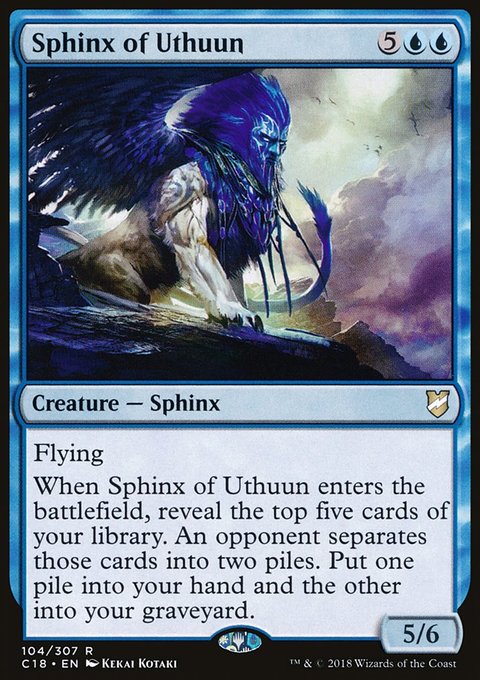 Sphinx of Uthuun, Commander 2018 #104, Magic: The Gathering card