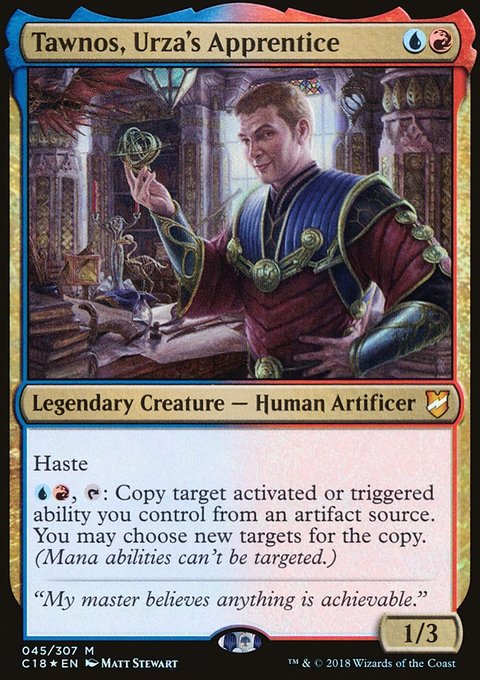 Tawnos, Urza's Apprentice, Commander 2018 #45, Magic: The Gathering card