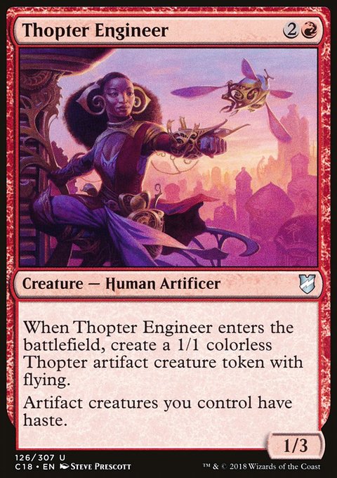 Thopter Engineer, Commander 2018 #126, Magic: The Gathering card