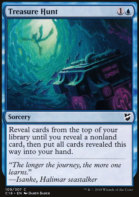 Treasure Hunt, Commander 2018 #109, Magic: The Gathering card