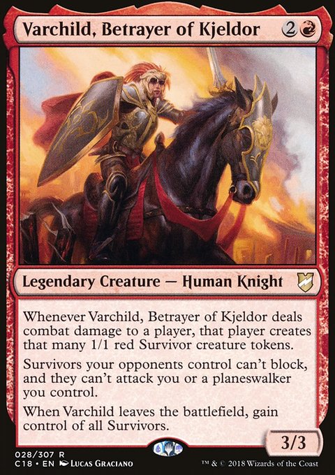 Varchild, Betrayer of Kjeldor, Commander 2018 #28, Magic: The Gathering card