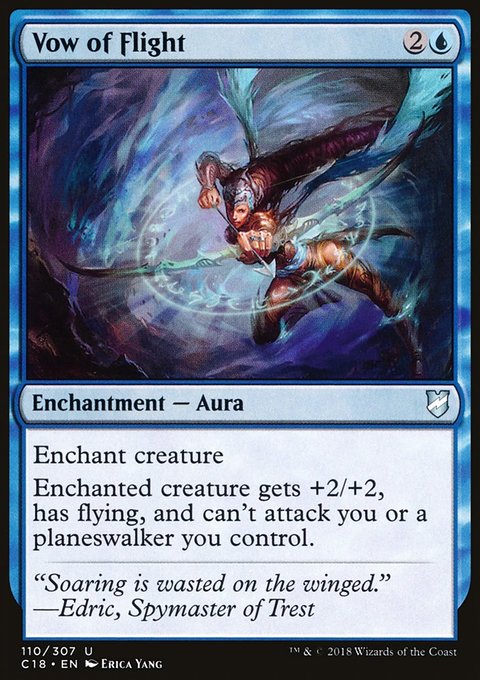 Vow of Flight, Commander 2018 #110, Magic: The Gathering card