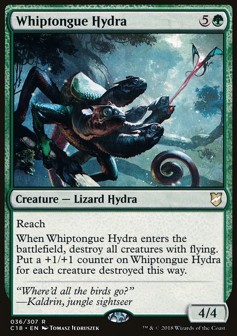 Whiptongue Hydra, Commander 2018 #36, Magic: The Gathering card