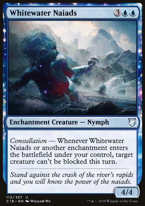 Whitewater Naiads, Commander 2018 #112, Magic: The Gathering card