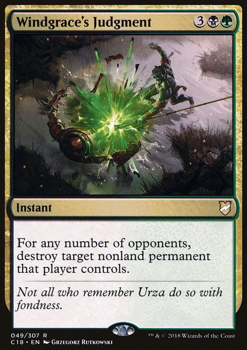 Windgrace's Judgment, Commander 2018 #49, Magic: The Gathering card