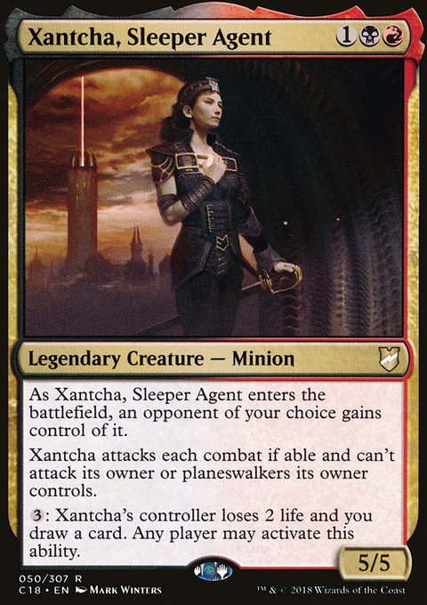 Xantcha, Sleeper Agent, Commander 2018 #50, Magic: The Gathering card