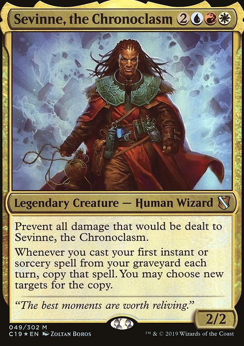 Sevinne, the Chronoclasm, Commander 2019 Oversized #49, Magic: The Gathering card