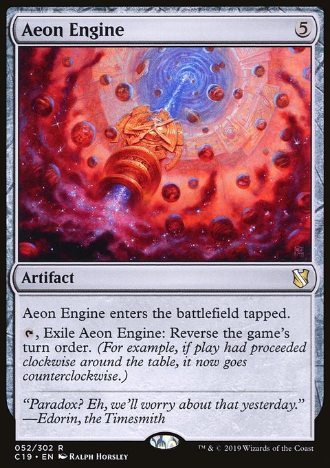 Aeon Engine, Commander 2019 #52, Magic: The Gathering card