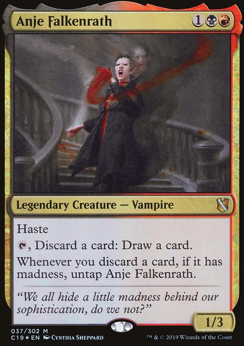 Anje Falkenrath, Commander 2019 #37, Magic: The Gathering card