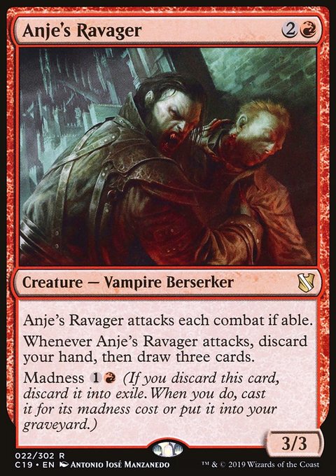 Anje's Ravager, Commander 2019 #22, Magic: The Gathering card