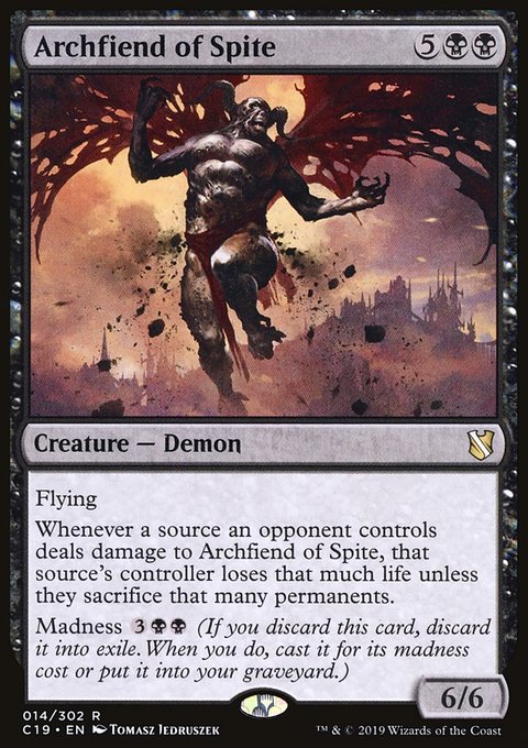 Archfiend of Spite, Commander 2019 #14, Magic: The Gathering card